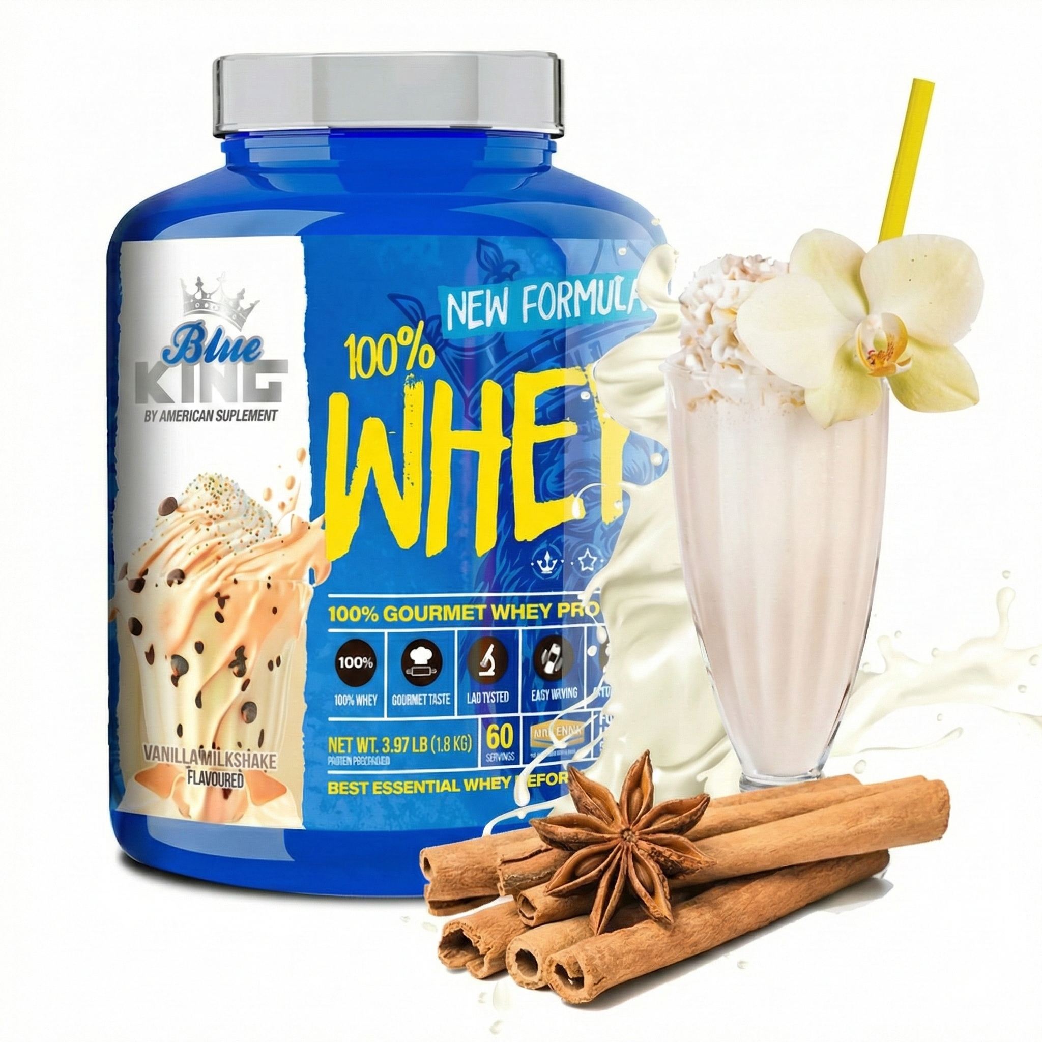 Blue King 100% Whey Protein 1.8 kg