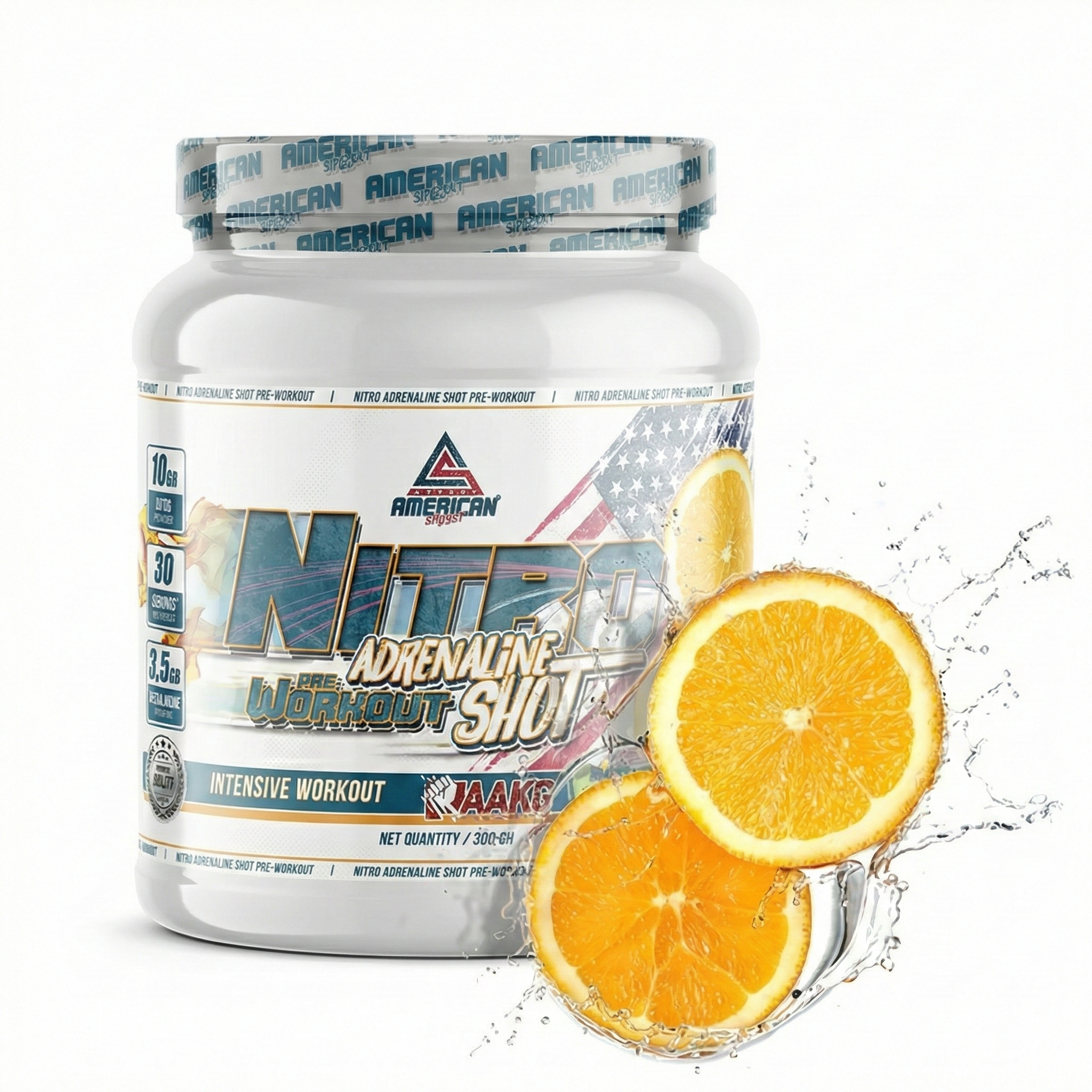 American Nitro Adrenaline Shot Pré-Treino 300 g
