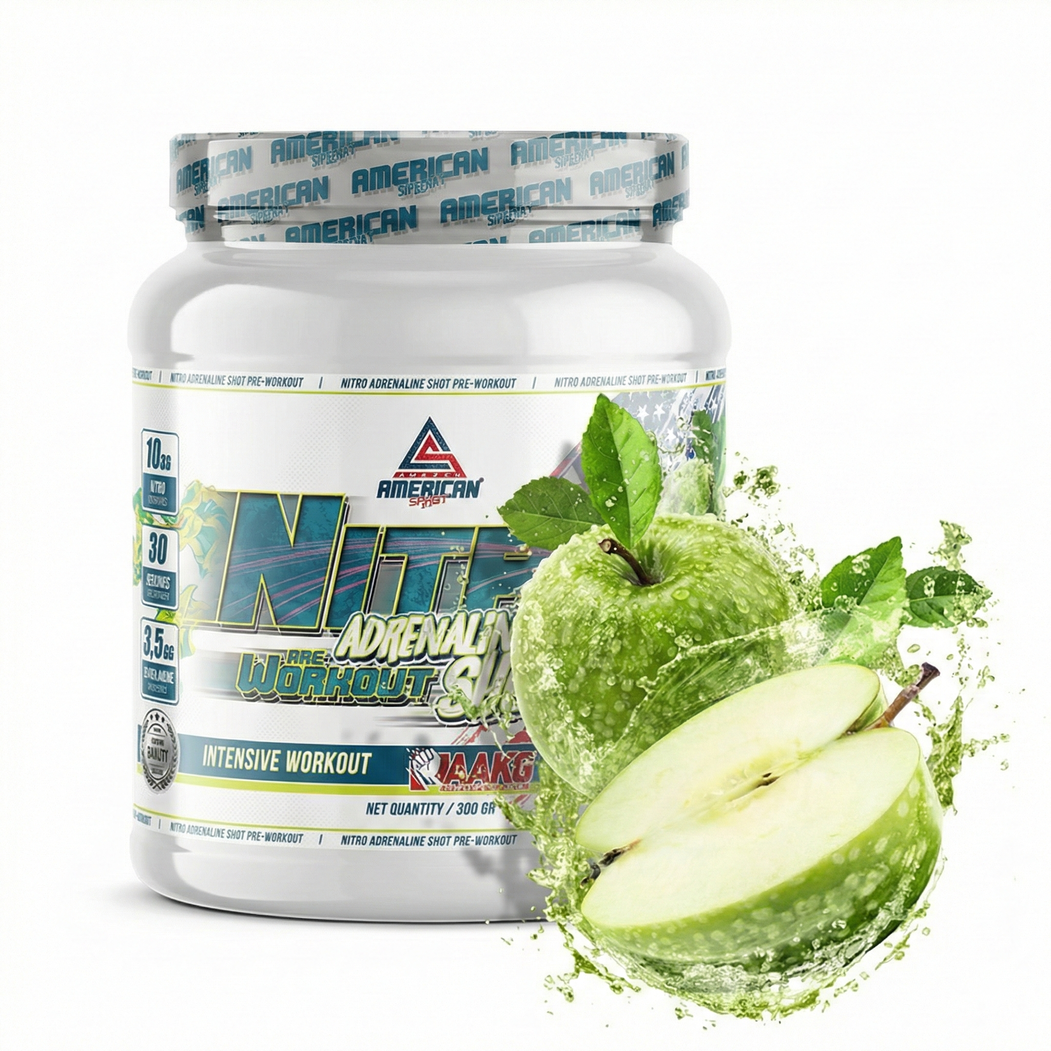American Nitro Adrenaline Shot Pré-Treino 300 g
